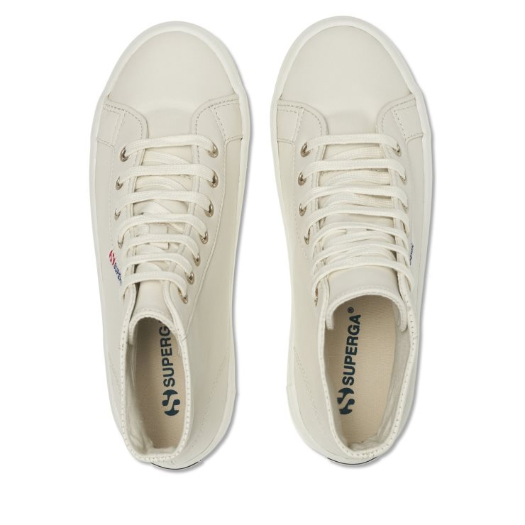 Superga 2341 Alpina Nappa Beige Lt Eierschalenf Avorio