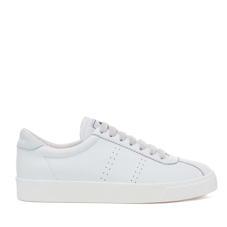 Superga 2843 Club S Comfort Leder Weiß-azur Lt