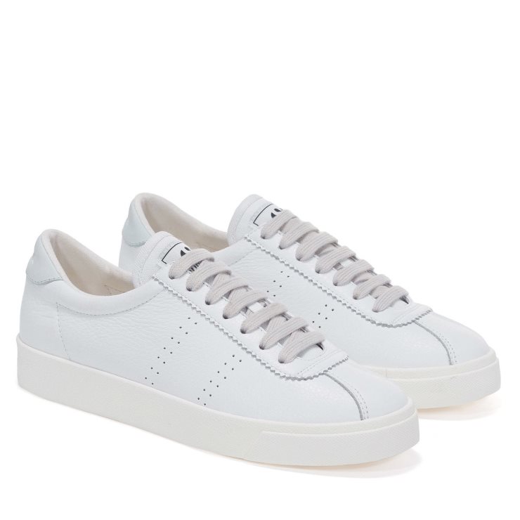 Superga 2843 Club S Comfort Leder Weiß-azur Lt