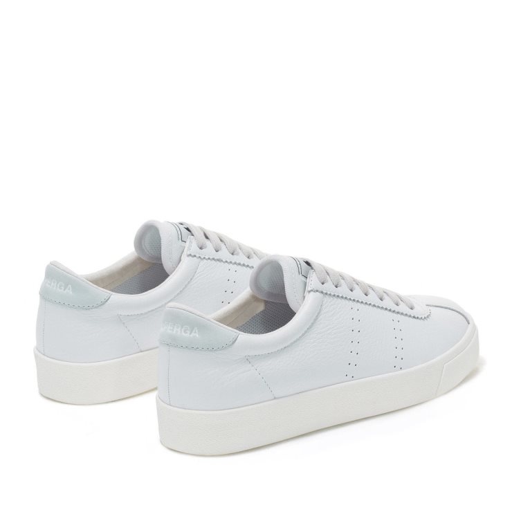 Superga 2843 Club S Comfort Leder Weiß-azur Lt