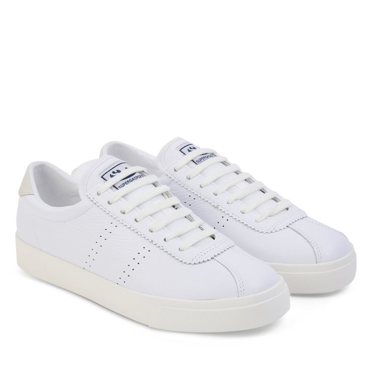 Superga 2843 Superga Sport Club S Weiß-weiß Avorio-beige Gesso