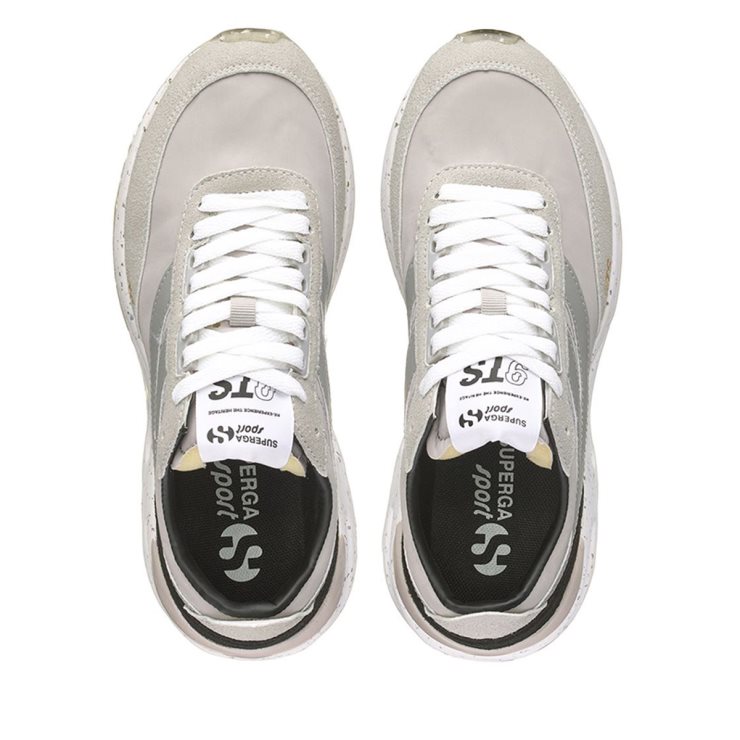 Superga 4089 Training 9ts Slim Veganes Kunstleder Grau Colomba