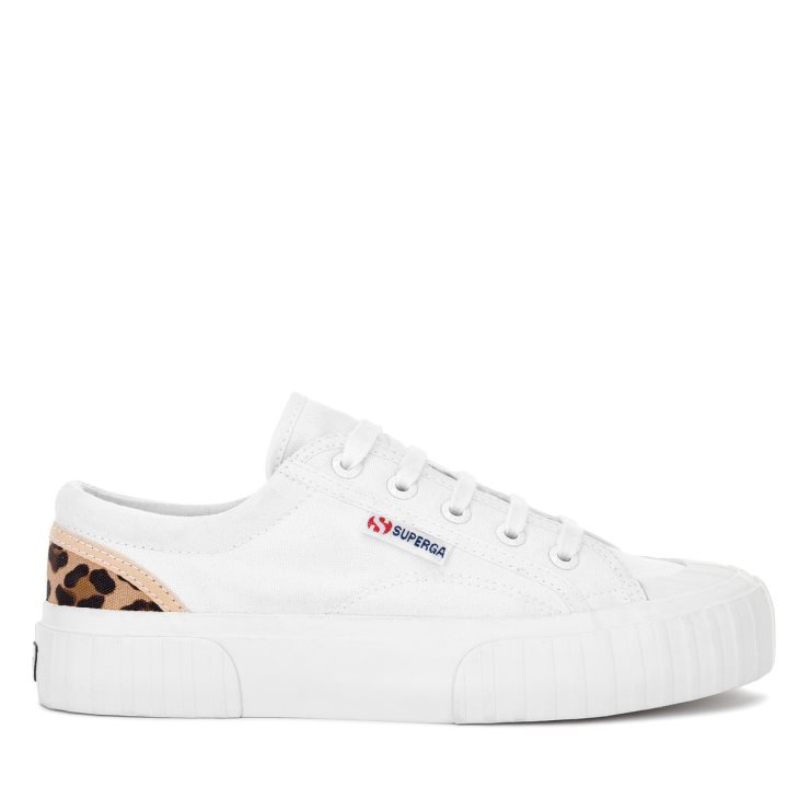 Superga 2630 Stripe Watted Leopard Weiß-leopard