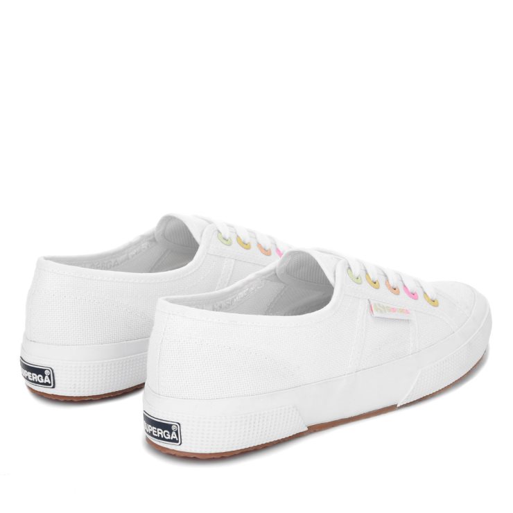 Superga 2750 Rainbow Details Weiß-bonbon Mehrfarbig