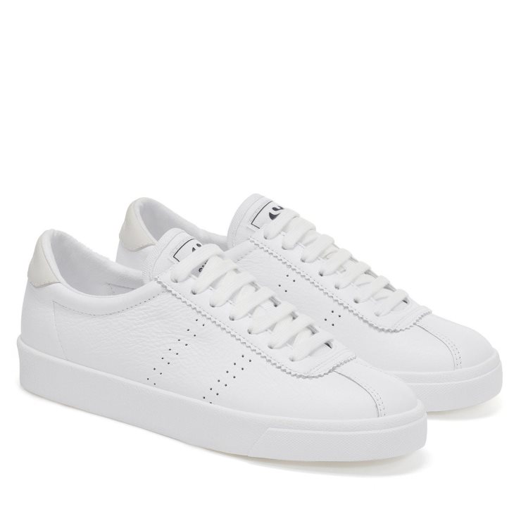 Superga 2843 Club S Comfort Leder Weiß Weiß