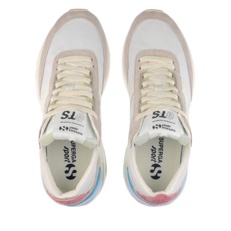 Superga 4089 Training 9ts Slim Weiß Türkis Meergrün