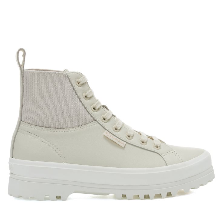 Superga 2644 Alpina Stricknappa Beige Lt Eierschalenf Avorio