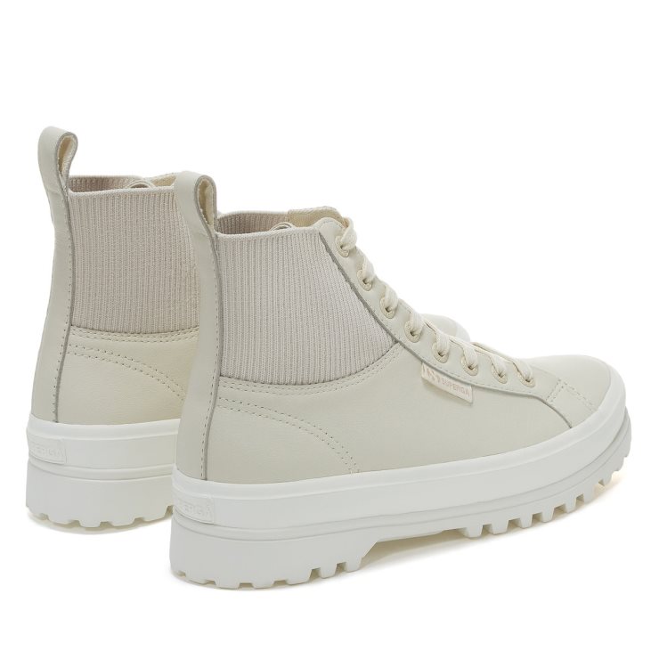 Superga 2644 Alpina Stricknappa Beige Lt Eierschalenf Avorio