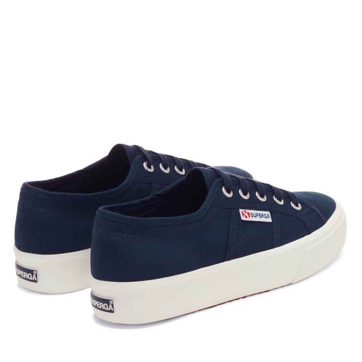 Superga 2730 Mid-Plateau Navy-F Weiß