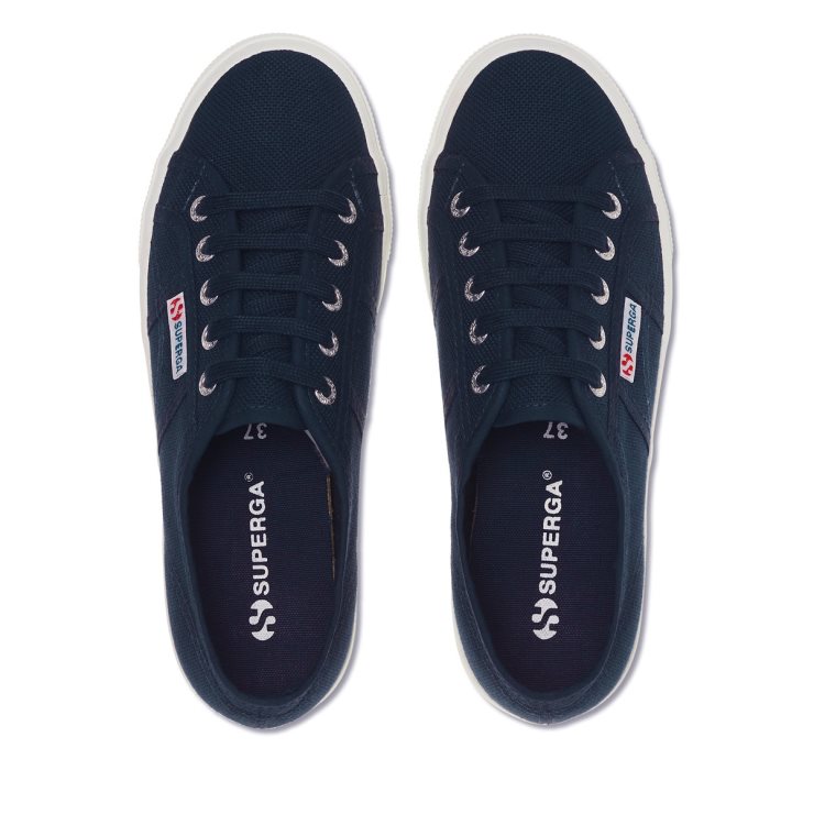 Superga 2730 Mid-Plateau Navy-F Weiß