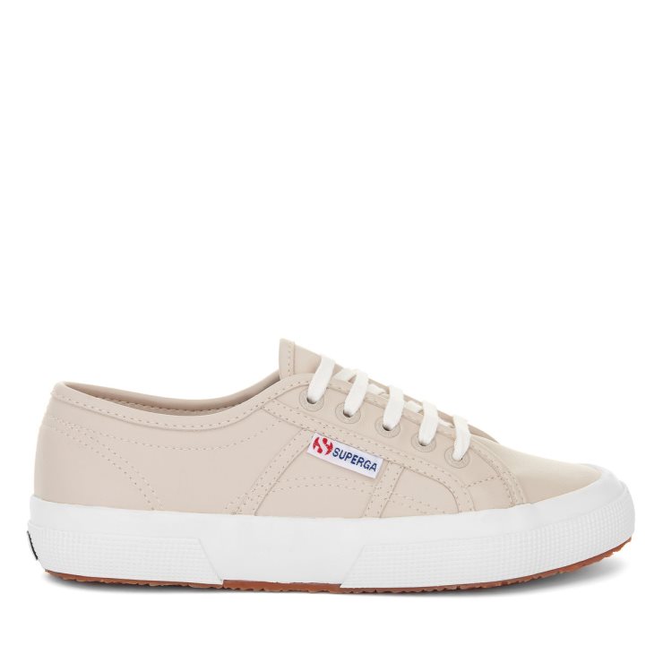 Superga 2750 Veganes Leder Beige-weiß Avorio