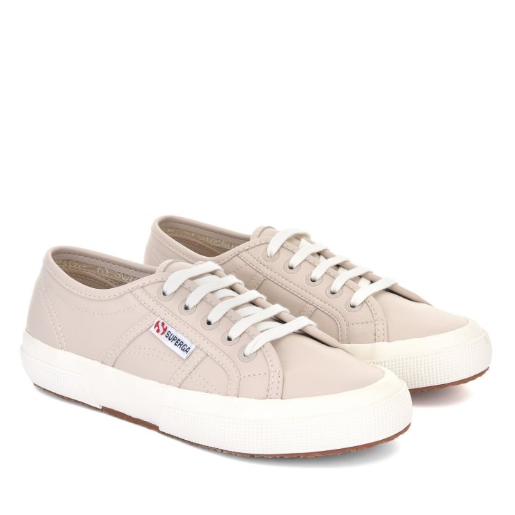 Superga 2750 Veganes Leder Beige-weiß Avorio