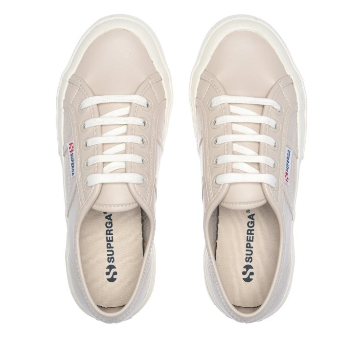 Superga 2750 Veganes Leder Beige-weiß Avorio