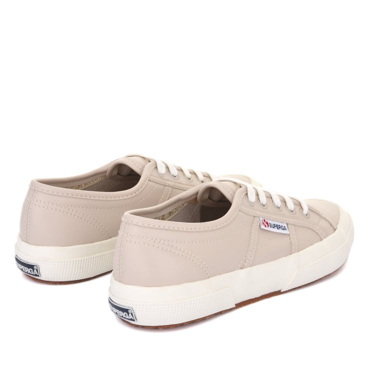 Superga 2750 Veganes Leder Beige-weiß Avorio