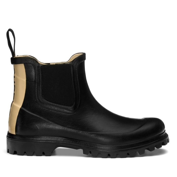 Superga 798 Gummistiefel Schriftzug Schwarz