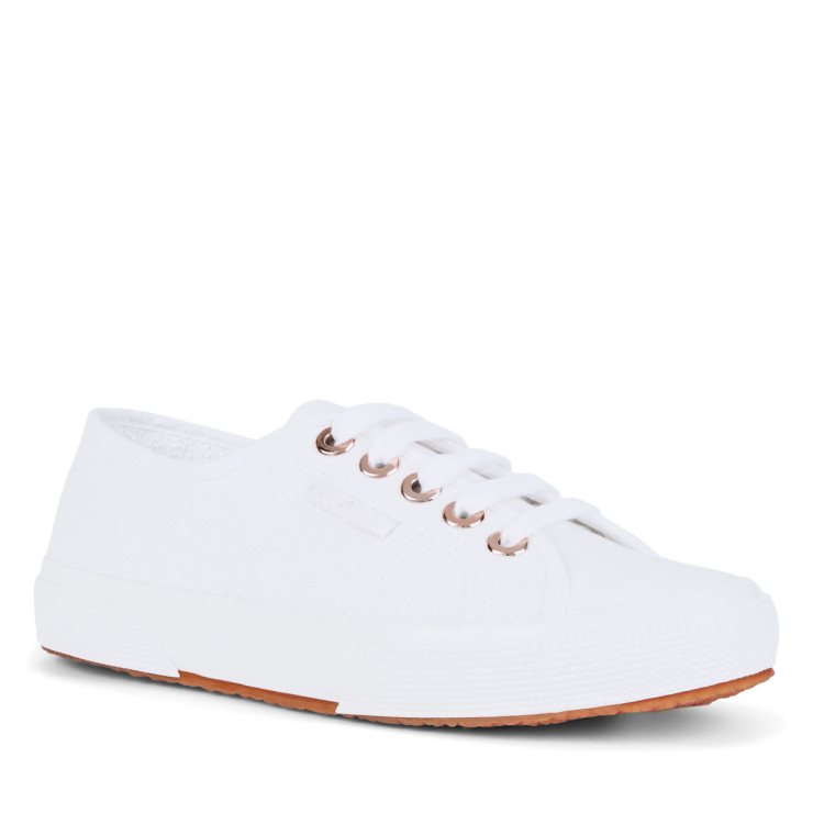 Superga 2750 Cotu Große ösen Weiß-roségold