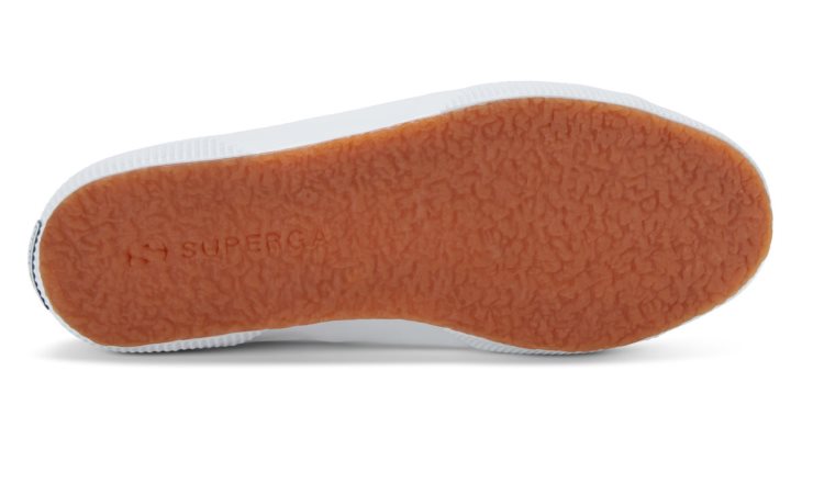 Superga 2750 Cotu Große ösen Weiß-platin