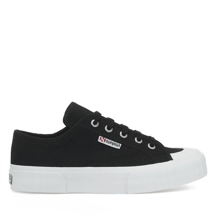 Superga 2630 Cotu Schwarz-weiß