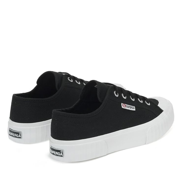Superga 2630 Cotu Schwarz-weiß
