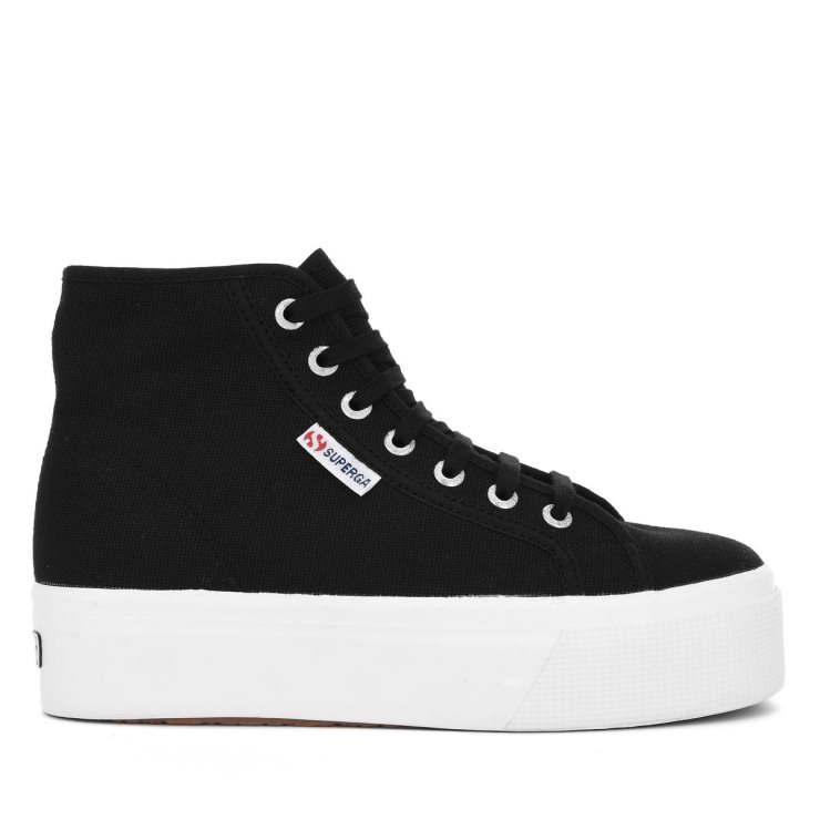 Superga 2705 High Top Schwarz-weiß