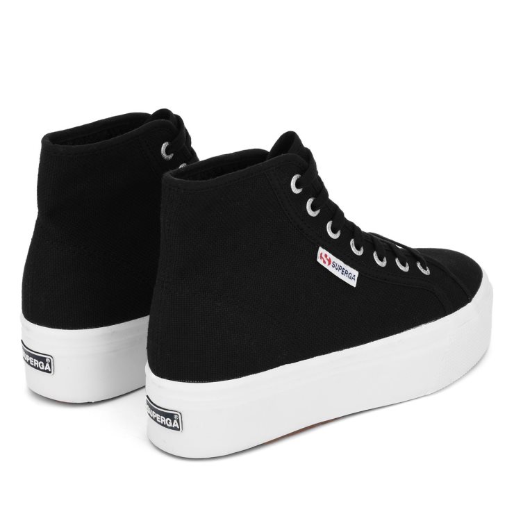 Superga 2705 High Top Schwarz-weiß