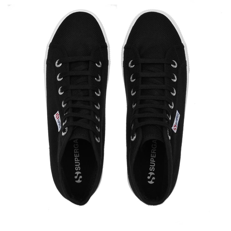 Superga 2705 High Top Schwarz-weiß