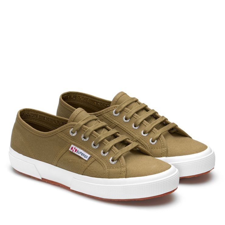 Superga 2750 Cotu Klassische Grüne Tortora