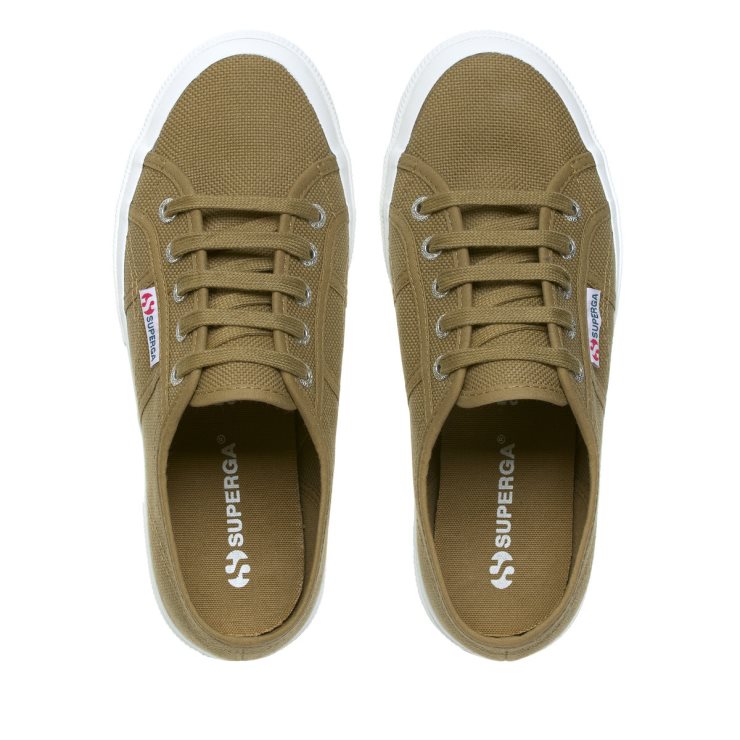 Superga 2750 Cotu Klassische Grüne Tortora