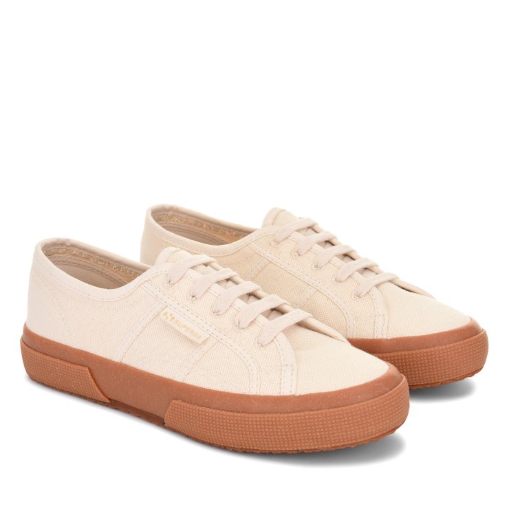 Superga 2750 Organic Canvas Naturbeige-Gummi