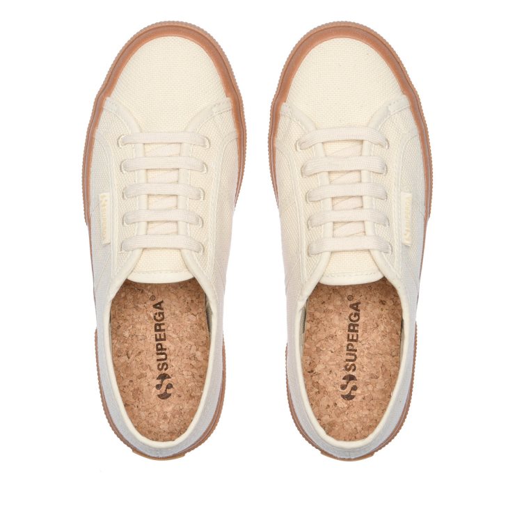 Superga 2750 Organic Canvas Naturbeige-Gummi
