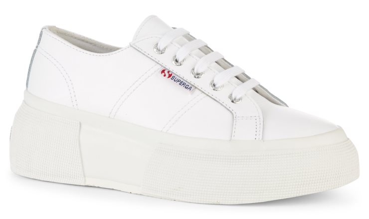 Superga 2287 Nappaleder Up5 Weiß