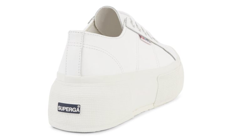 Superga 2287 Nappaleder Up5 Weiß