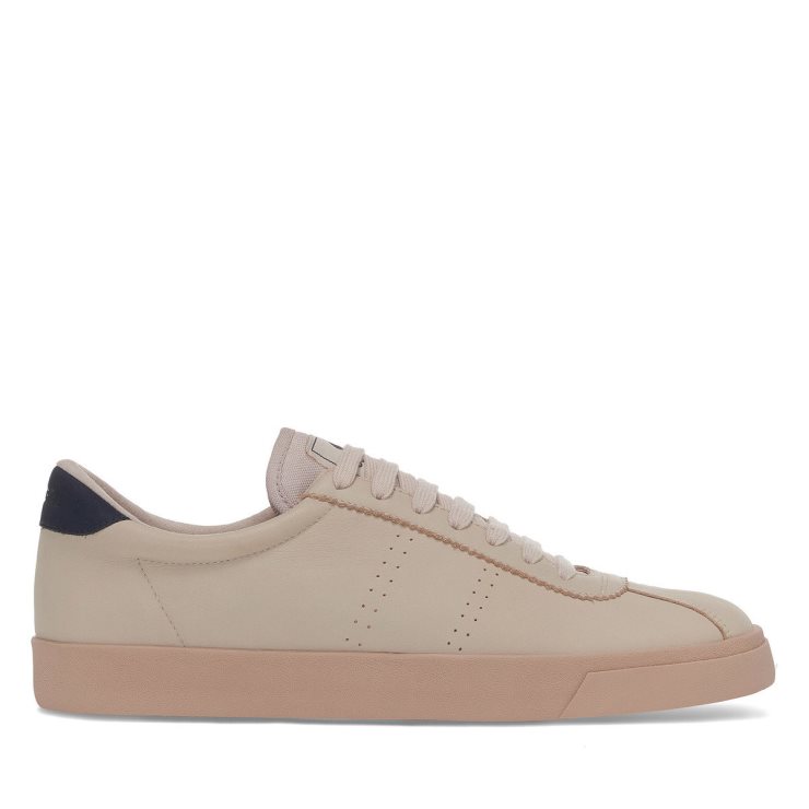 Superga 2843 Club S Prime Weiches Leder Nebel-navy-f Tabak