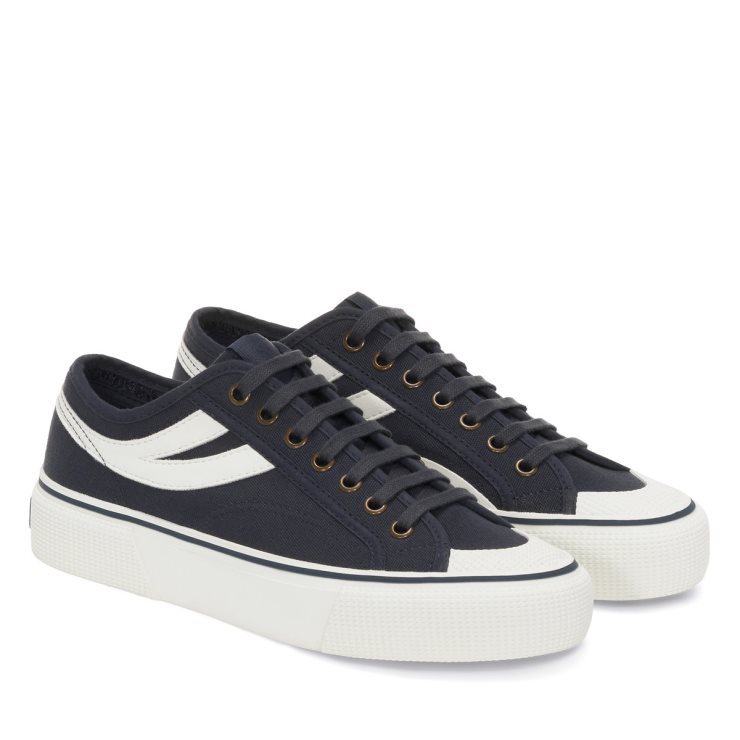 Superga 2750 Panatta 3.0 Blaugrau Dk Weiß Avorio