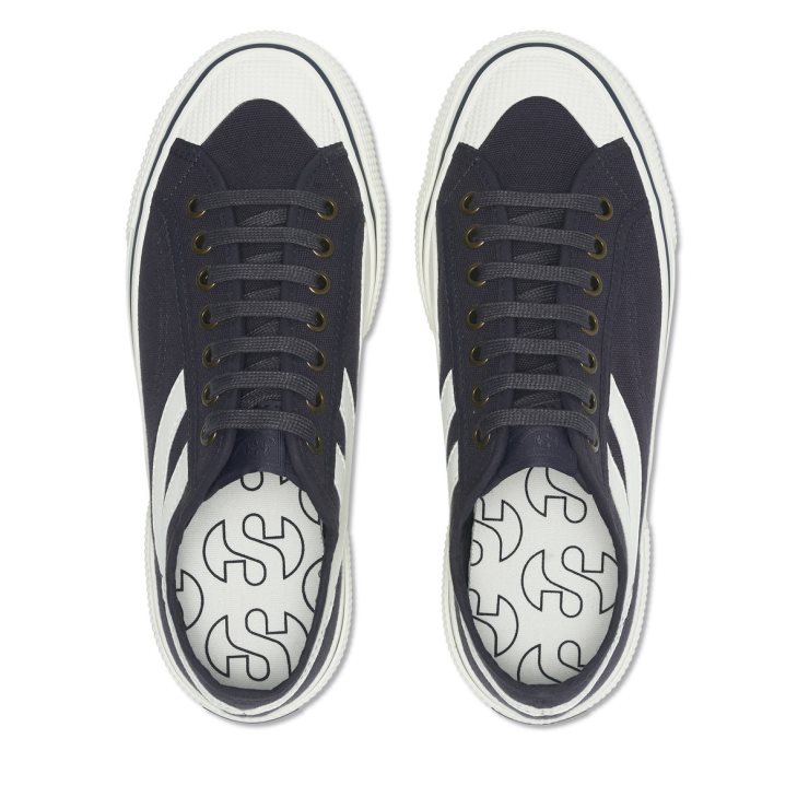 Superga 2750 Panatta 3.0 Blaugrau Dk Weiß Avorio