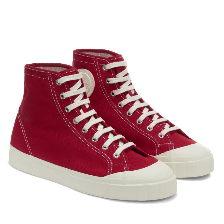 Superga 3192 Campionato Korb Rote Flamme Weiß Avorio