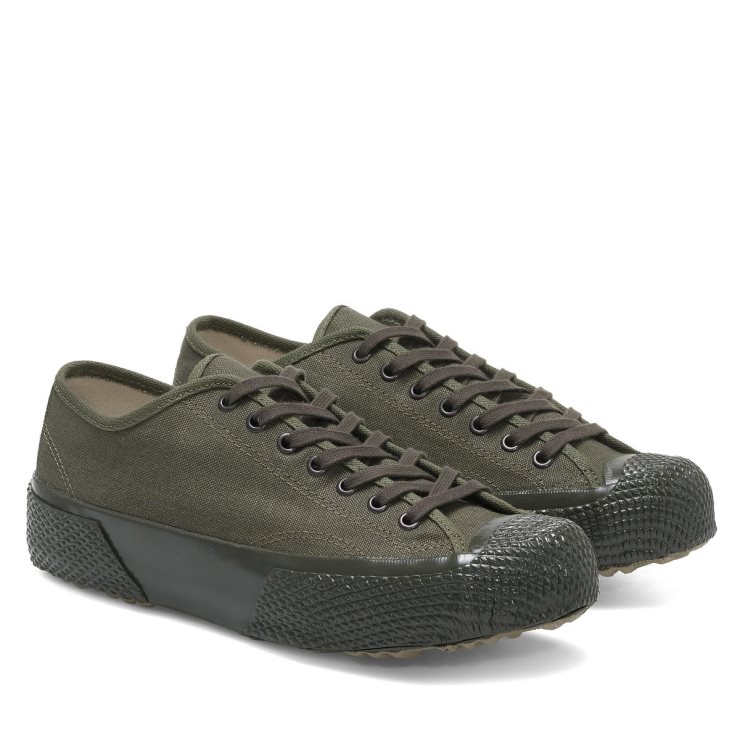 Superga 2434 Deadstock Französische Baumwolle Grün - Grün Dk