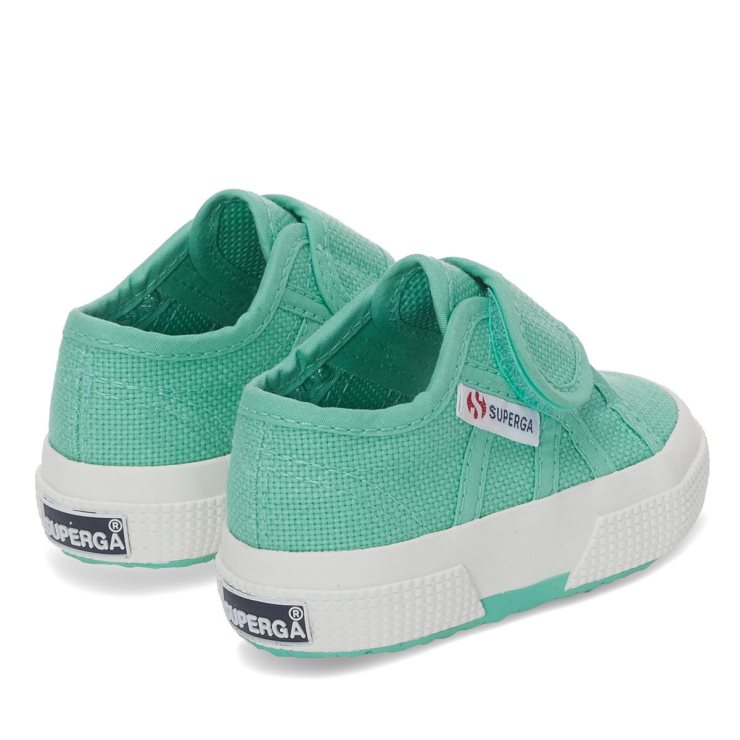 Superga 2750 Bstrap Babygrün Wasserf Avorio