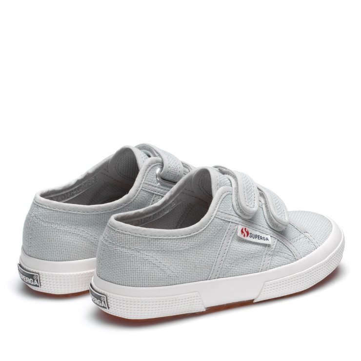 Superga 2750 Jstrap Classic Kinder Grau Lilla-f Avorio