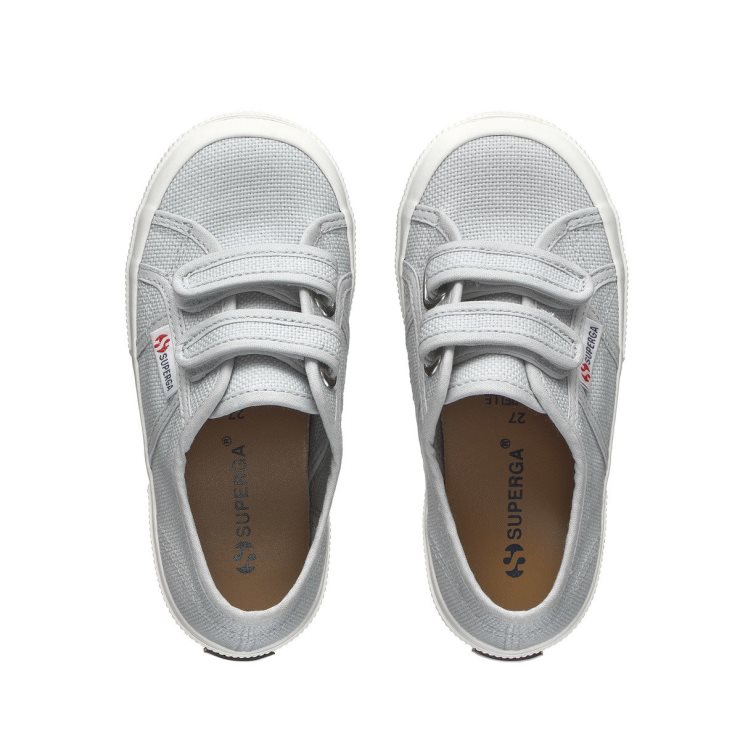 Superga 2750 Jstrap Classic Kinder Grau Lilla-f Avorio