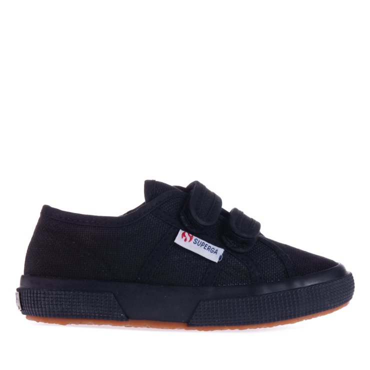 Superga 2750 Jstrap Classic Kinder Komplett Schwarz