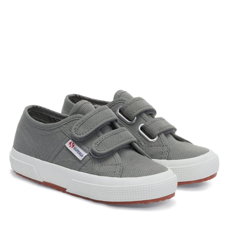 Superga 2750 Jstrap Classic Kinder Grau Salbei