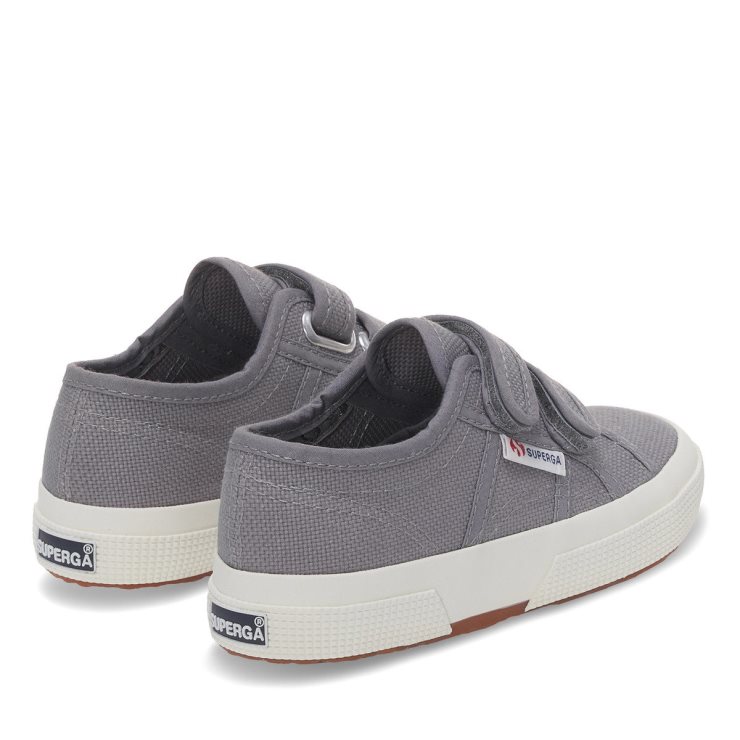 Superga 2750 Jstrap Classic Kids Grau Bläulich - F Avorio