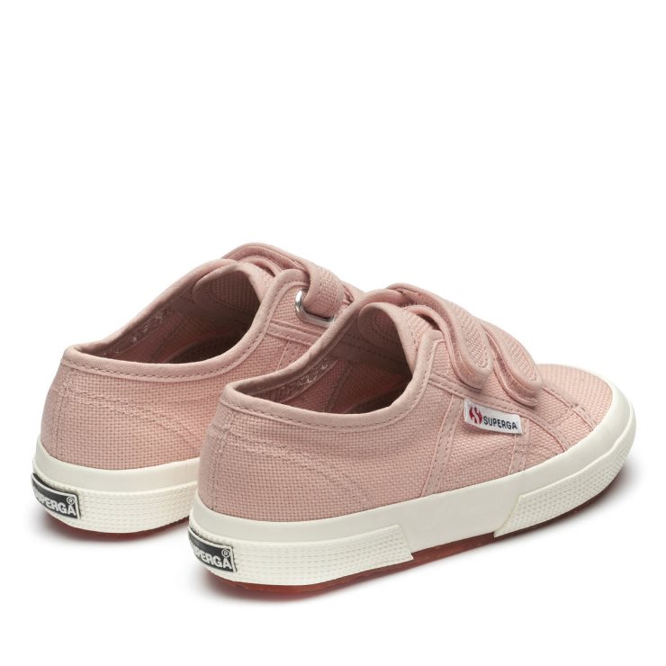 Superga 2750 Jstrap Classic Kids Pink Blush - F Avorio