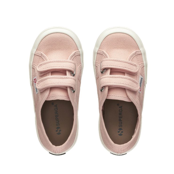 Superga 2750 Jstrap Classic Kids Pink Blush - F Avorio