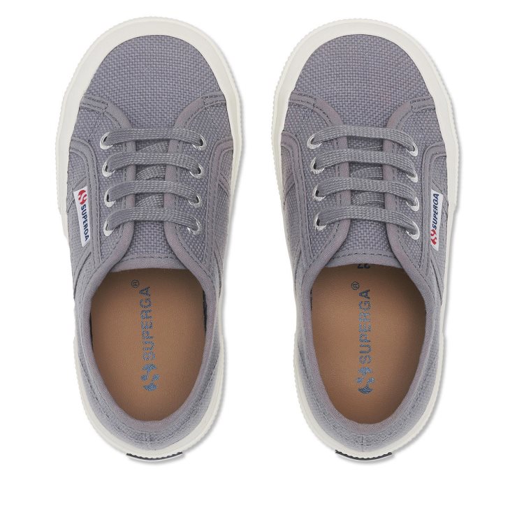 Superga 2750 Jcot Classic Kids Grau Bläulich-f Avorio