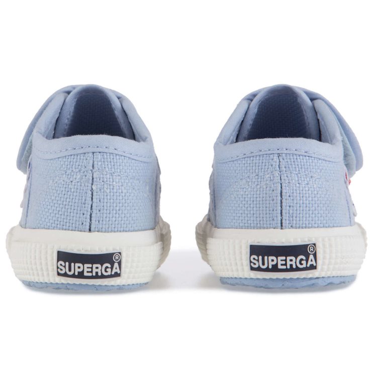 Superga 2750 Bstrap Baby Azur Tageslicht-f Avorio