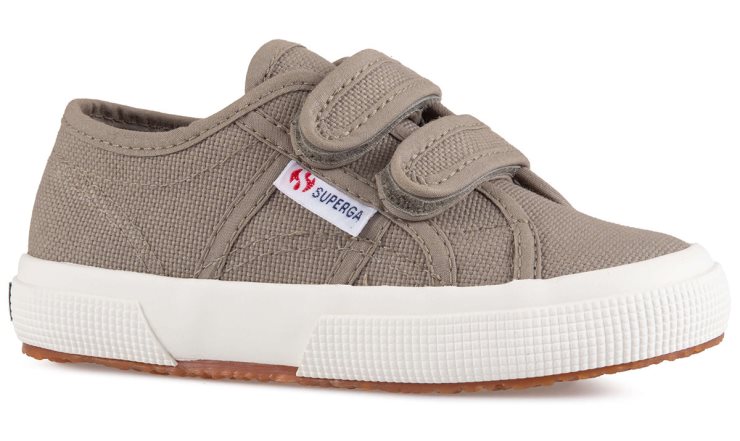 Superga 2750 Jstrap Classic Kids Grün Safari-f Avorio