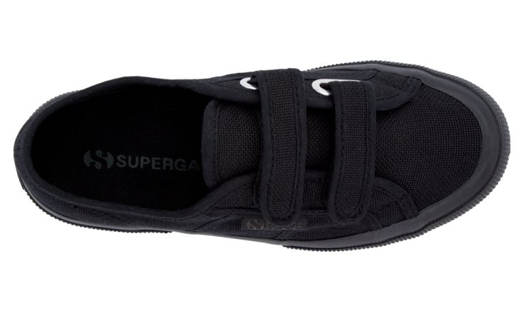 Superga 2750 Jstrap Classic Kinder Total Schwarz