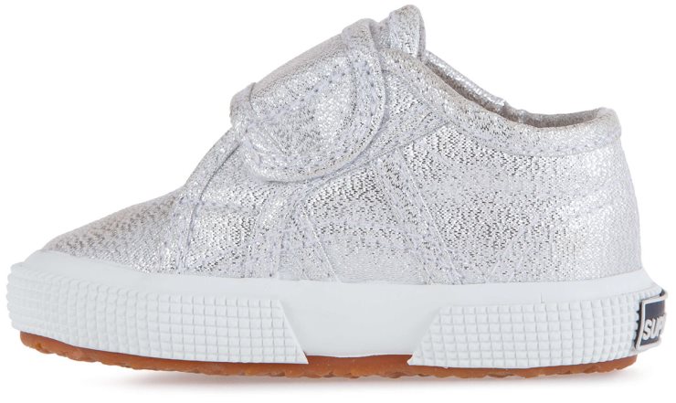 Superga 2750 Babygurt Lame Grau Silber